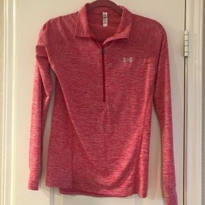 Women's Small Under Armour Heat Gear 1/2 Zip Pullover